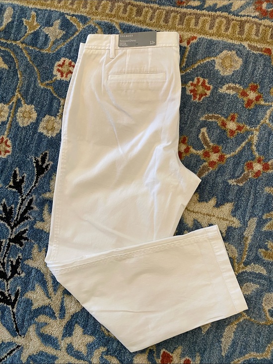 Talbots Pants - 💐Talbots Relaxed Chino Pants • 12 Petite • White • NWT